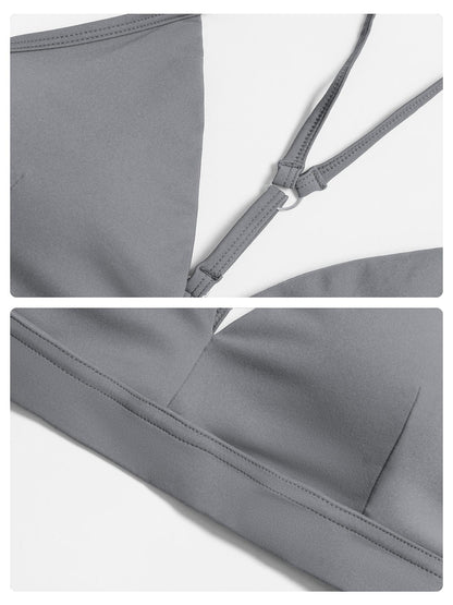 Women's V-Neck Yoga Bra, Y-Type Backless Design - image 15