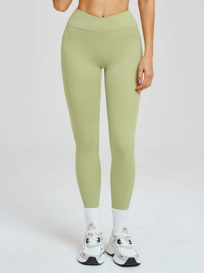 High Waist Yoga Pants for Women, Cross-Waist Fitness Yoga Leggings - image 14