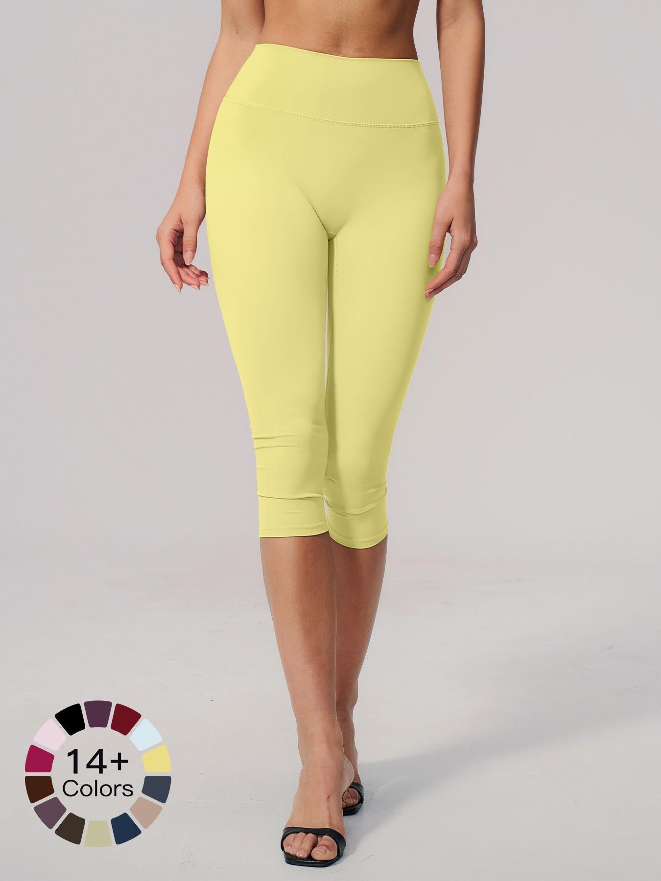 Cross-Border Fleece Yoga Pants, High-Waisted Tight Fit Slimming Gym Shorts - image 13