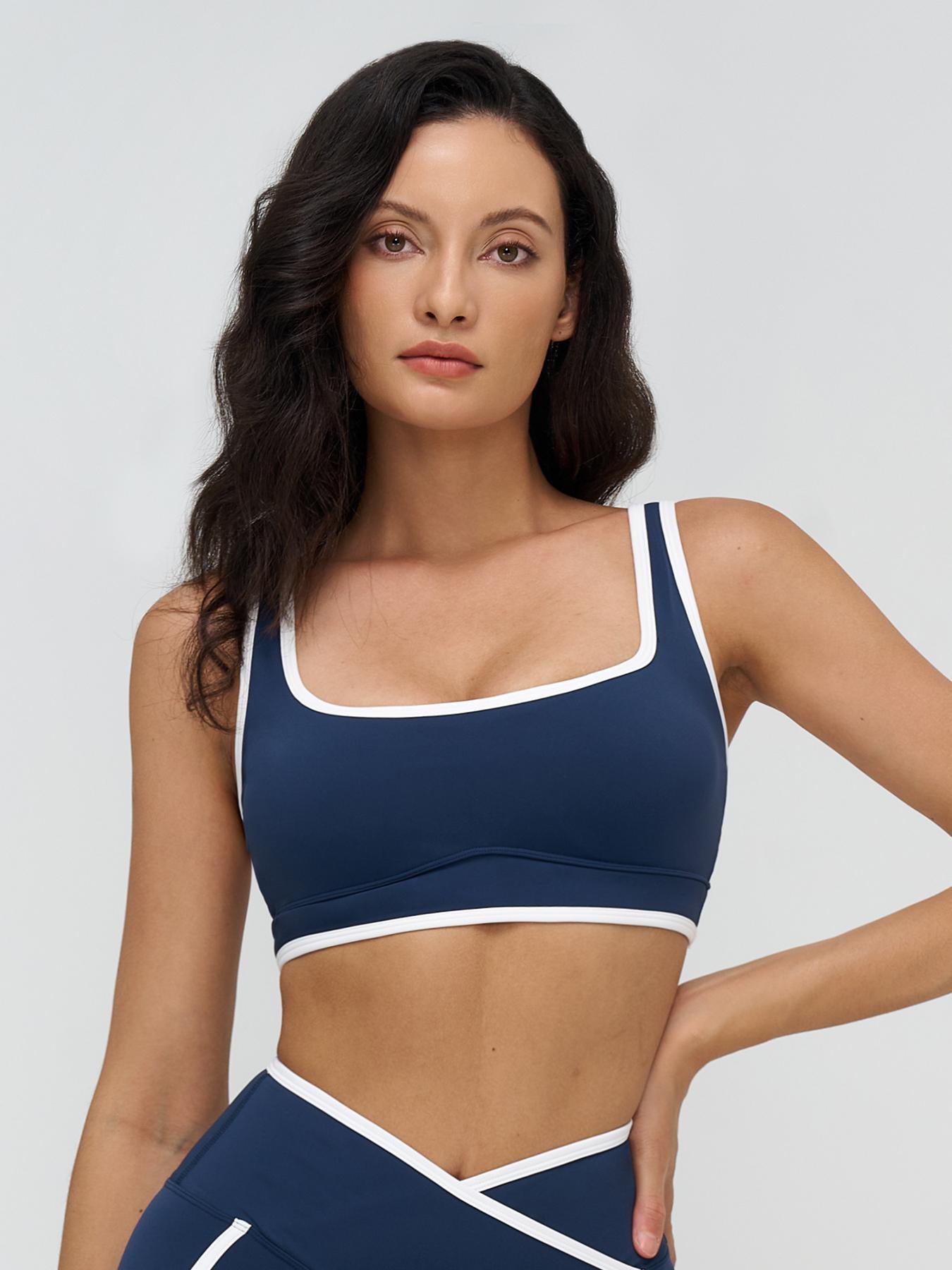 Women's Yoga Bralette, Large Square Neckline - image 13