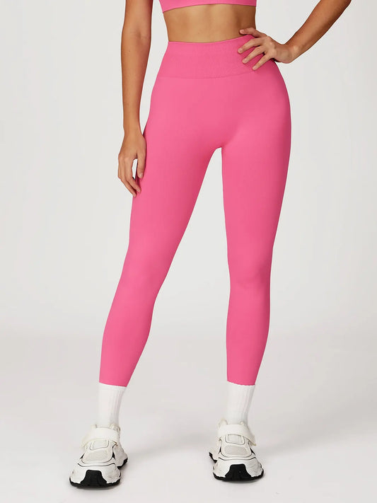 Women's Seamless High-Waisted Yoga Pants, Tight-Fitting Tummy Control - image 3