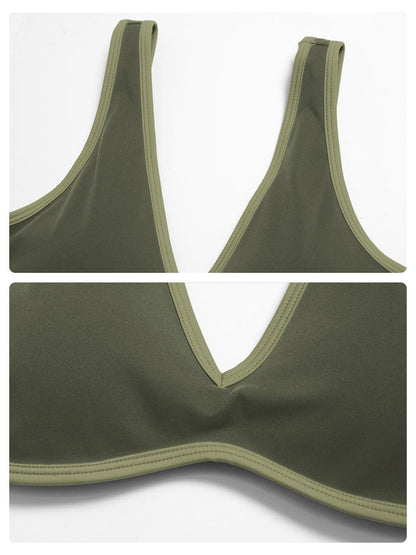 High Elastic Tight Yoga Set for Women, Flip Waist Fitness Bare Feel Sports Running Yoga - image 18