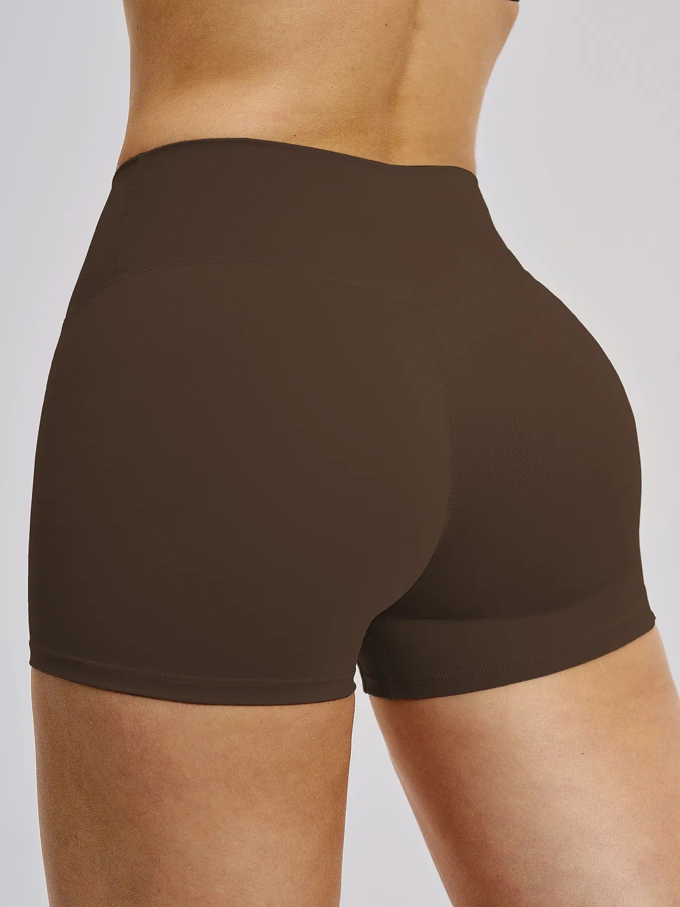Women's High Waist Yoga Shorts, Tight-Fitting Workout Pants