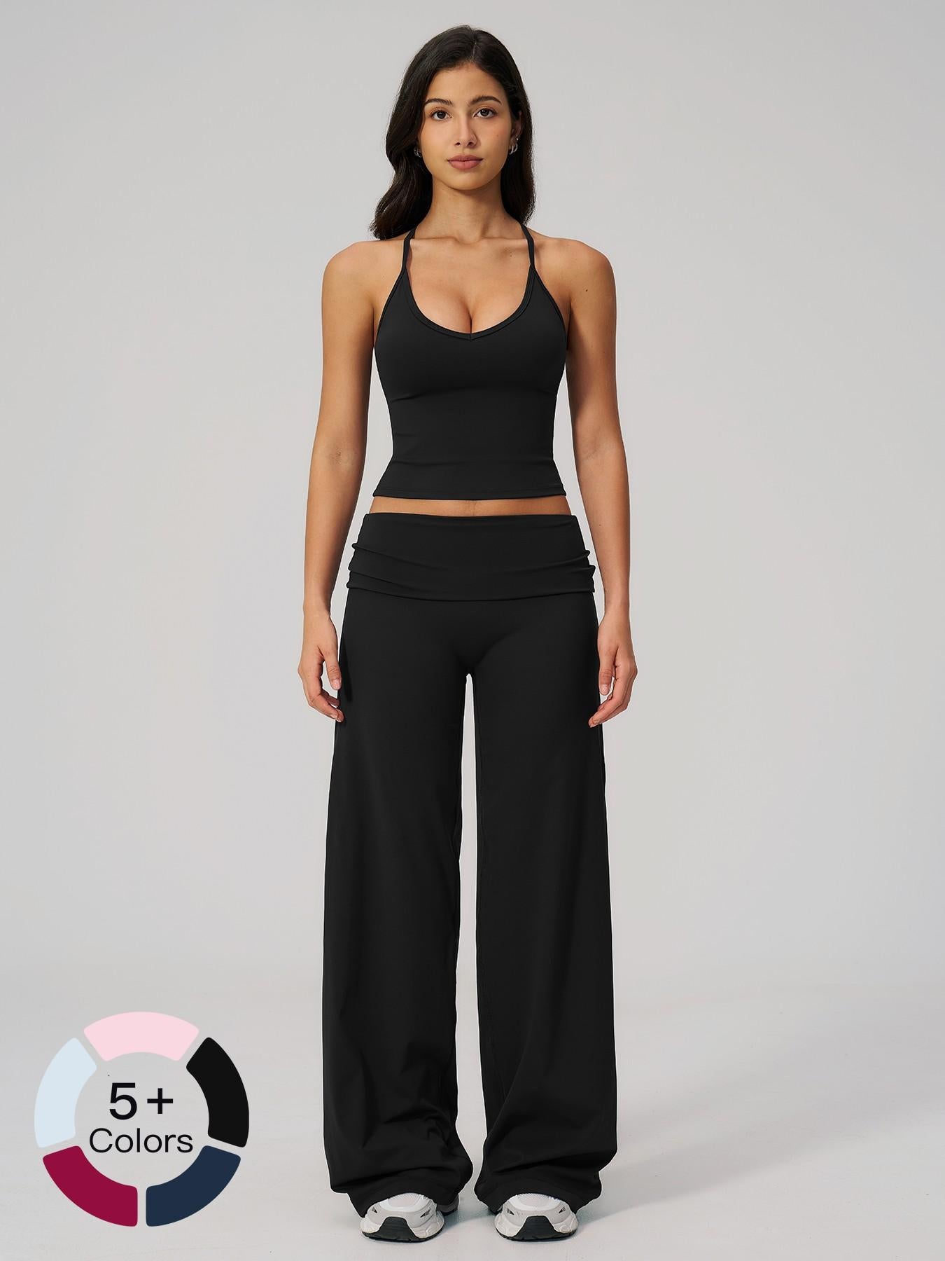 Tight-Fitting Sportswear Set, Comfortable Backless Yoga Co-ord Set - image 22