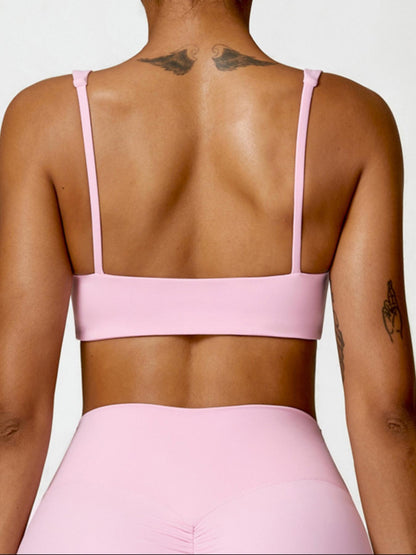 Women's Solid Backless Sports Bra, Quick Drying Breathable Comfortable Wireless Workout Yoga Bra - image 18