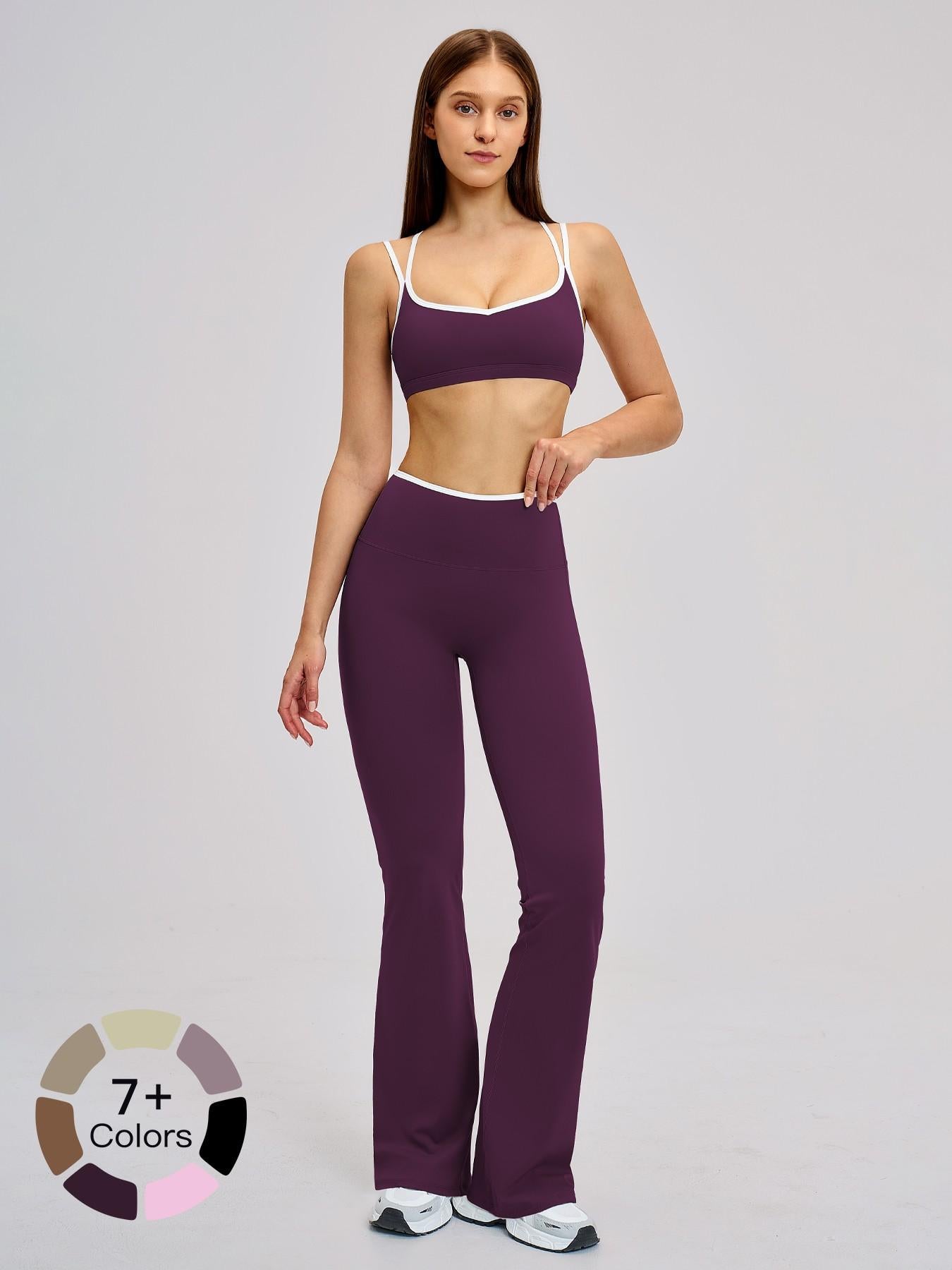 Women's Sporty Yoga Set, Tight-Fitting Backless Design - image 20