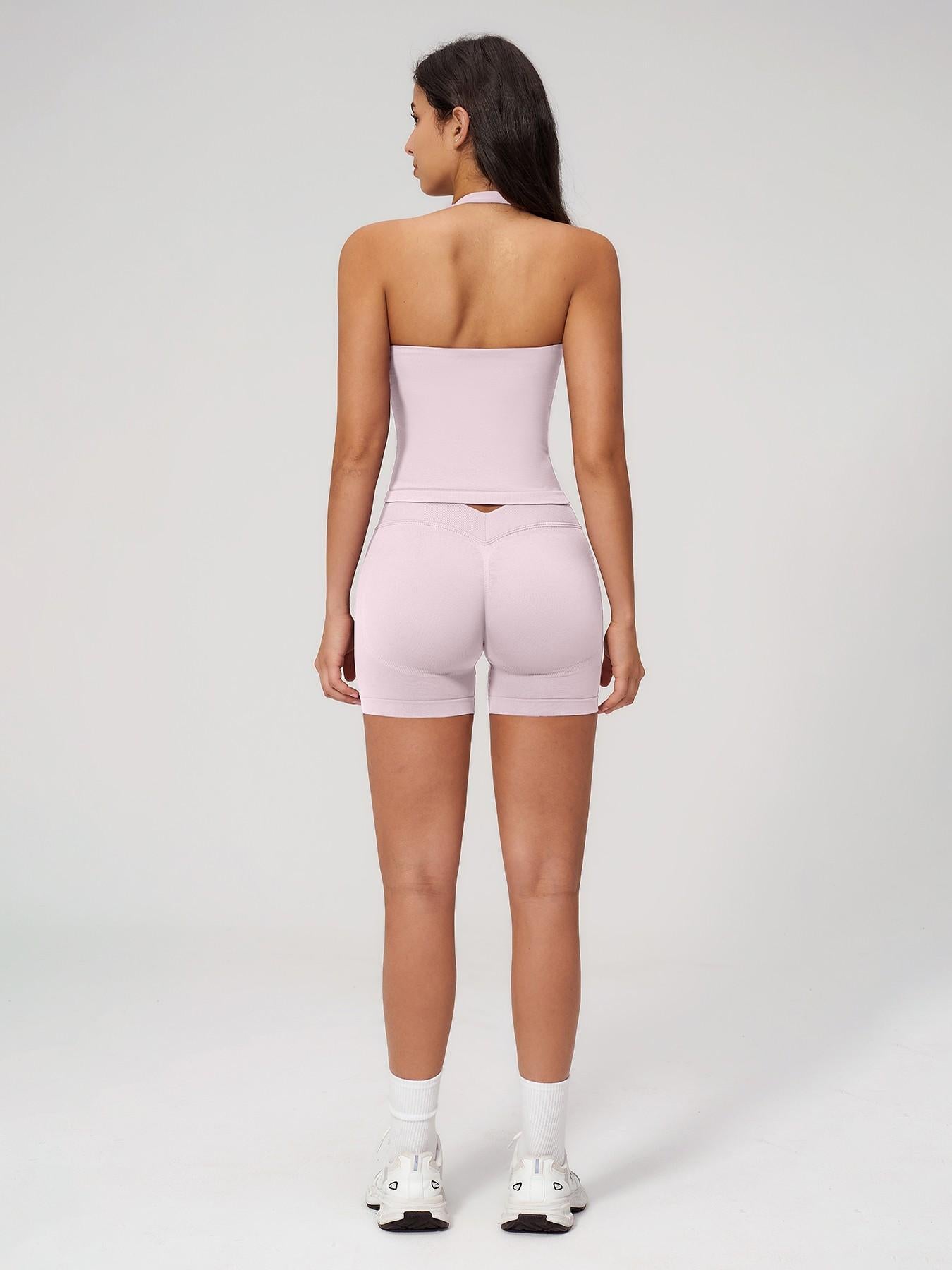 Seamless Yoga Set for Women, Tight Running Quick-Dry Sports Tank Top - image 12