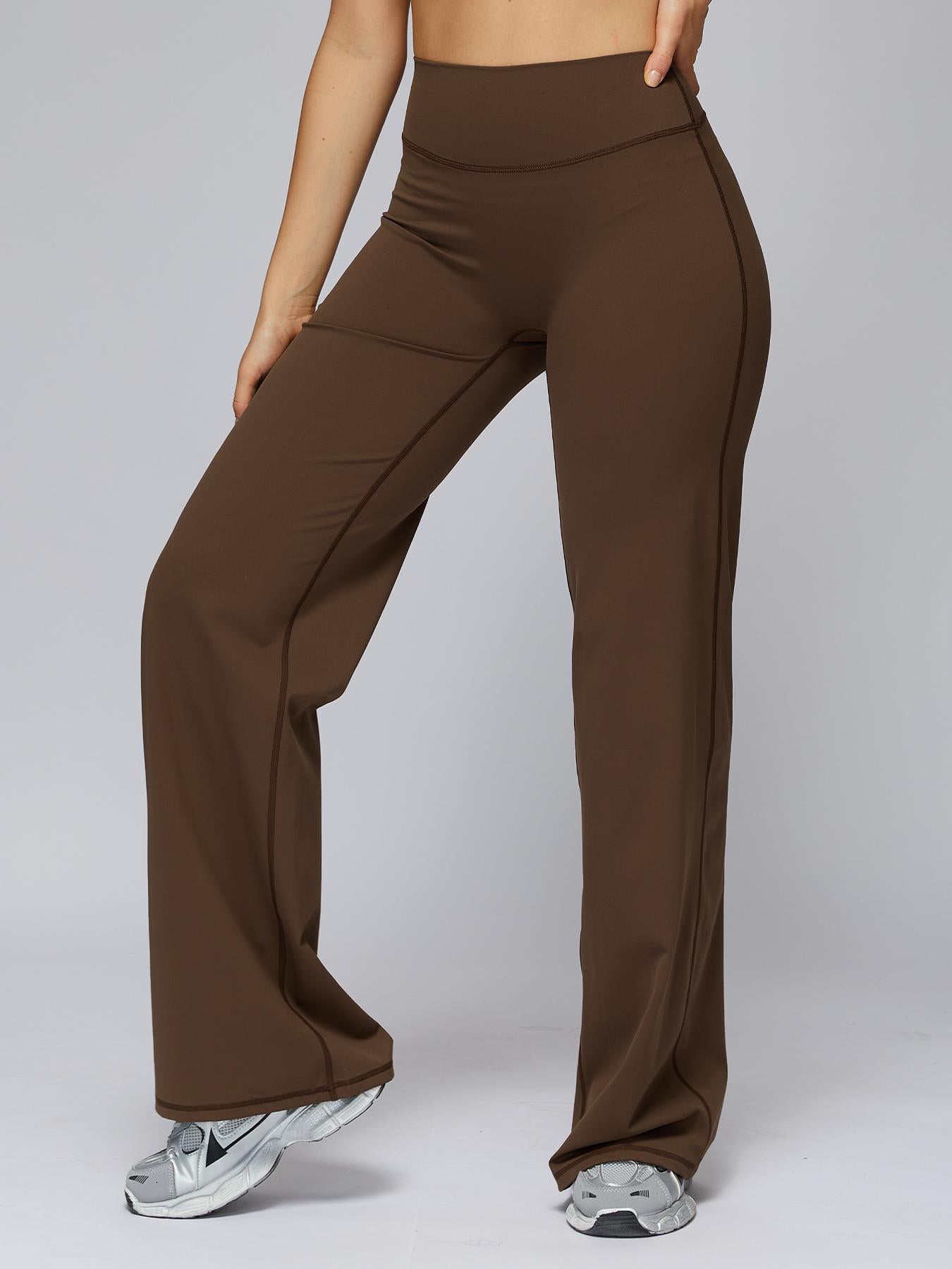 High Waist Flare Leg Yoga Pants, Casual Dance Workout Trousers - image 15