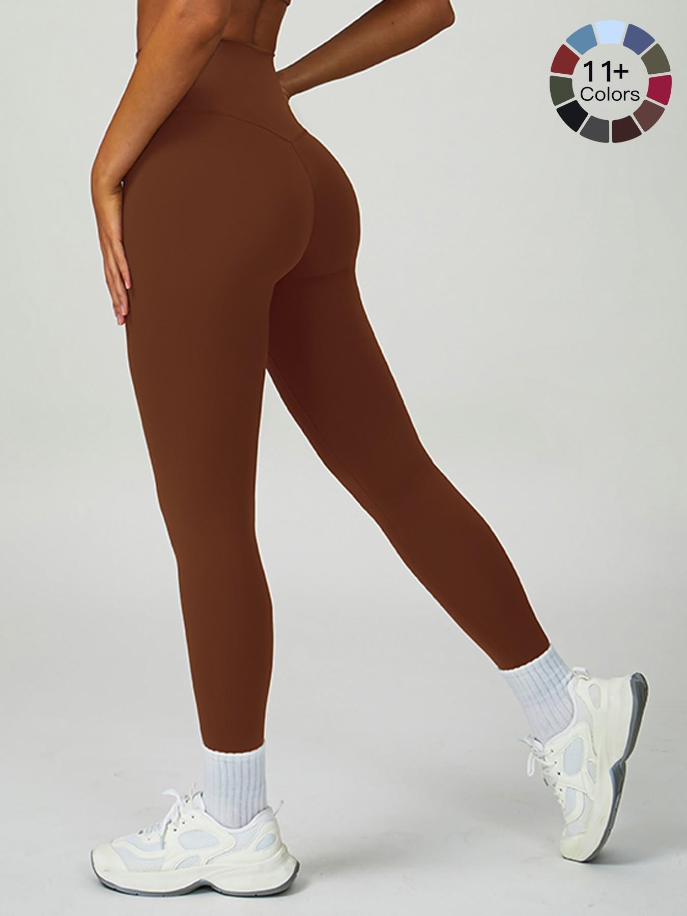 High-Waisted Butt Lifting Workout Pants for Women, Tight Fit Outdoor Cycling Sports Running Long Pants - image 23