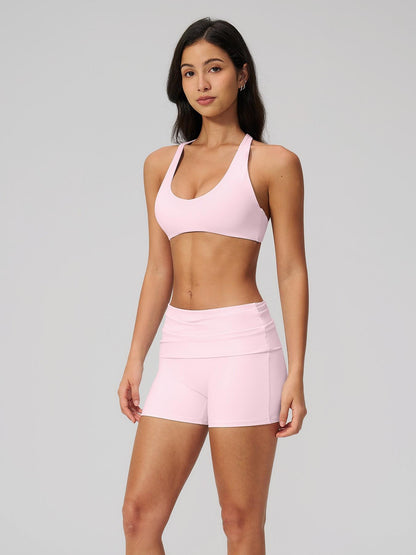 Women's Summer Cross Back Yoga Set, Two-Piece Outdoor Fitness Wear - image 15