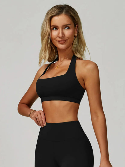 Summer Halter Cloudy Yoga Bra, Hollow Back Yoga Top - image 8