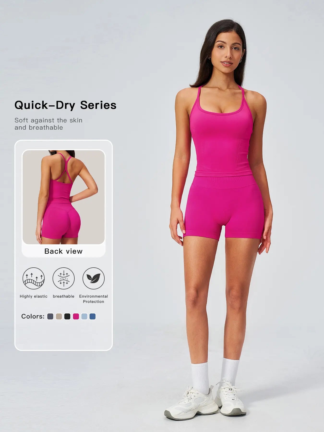 Summer New Yoga Set for Women, Slim Fit Backless Waist Trainer High-Waisted Quick-Dry Breathable Gym…