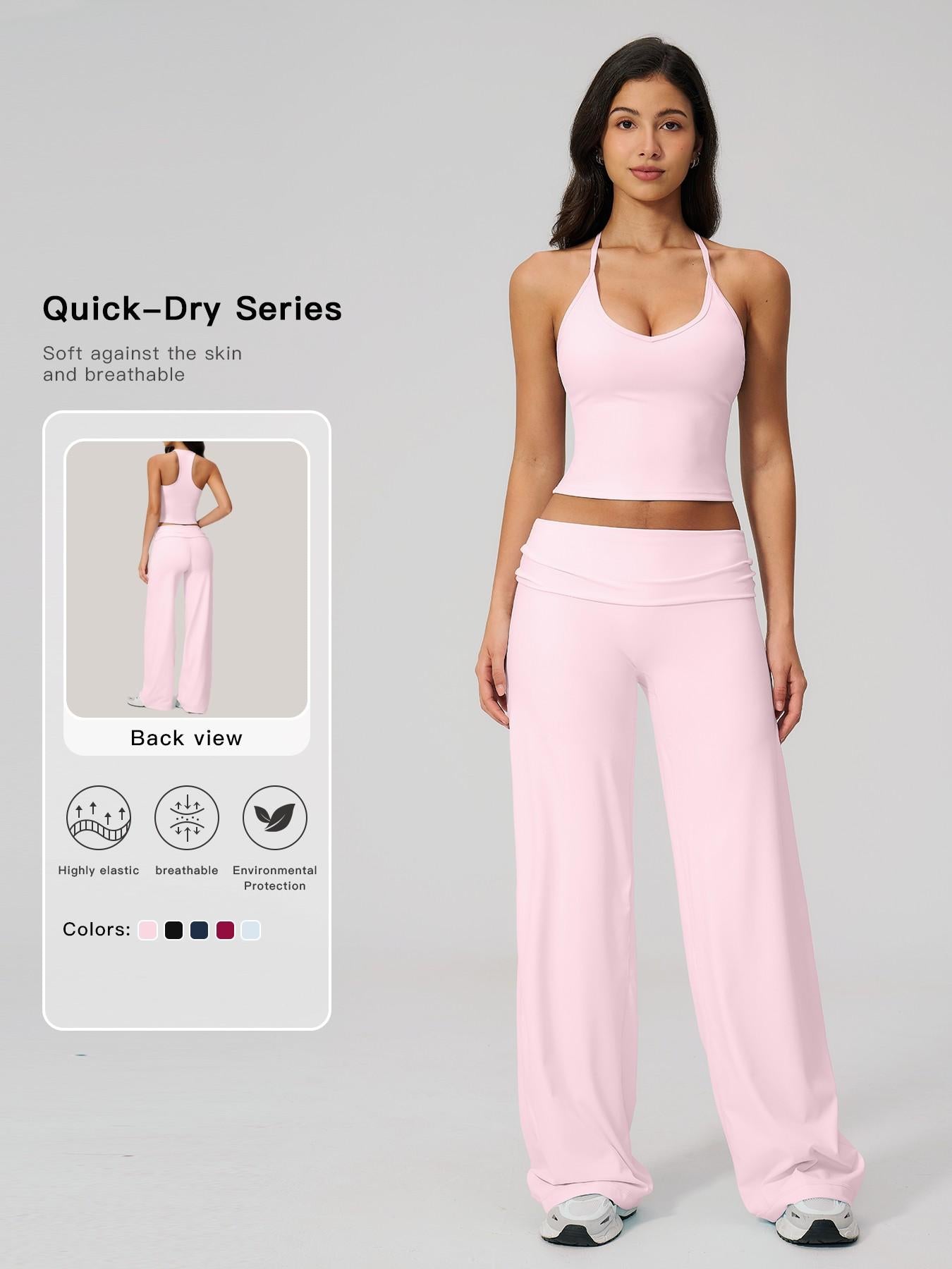 Tight-Fitting Sportswear Set, Comfortable Backless Yoga Co-ord Set - image 11