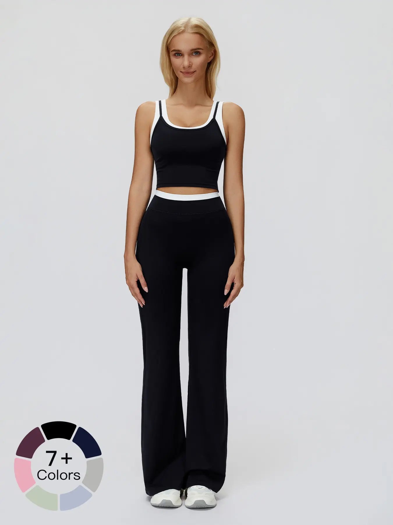 Zecuang Cross-Border Yoga Set, Colorblock Naked Feel - image 5