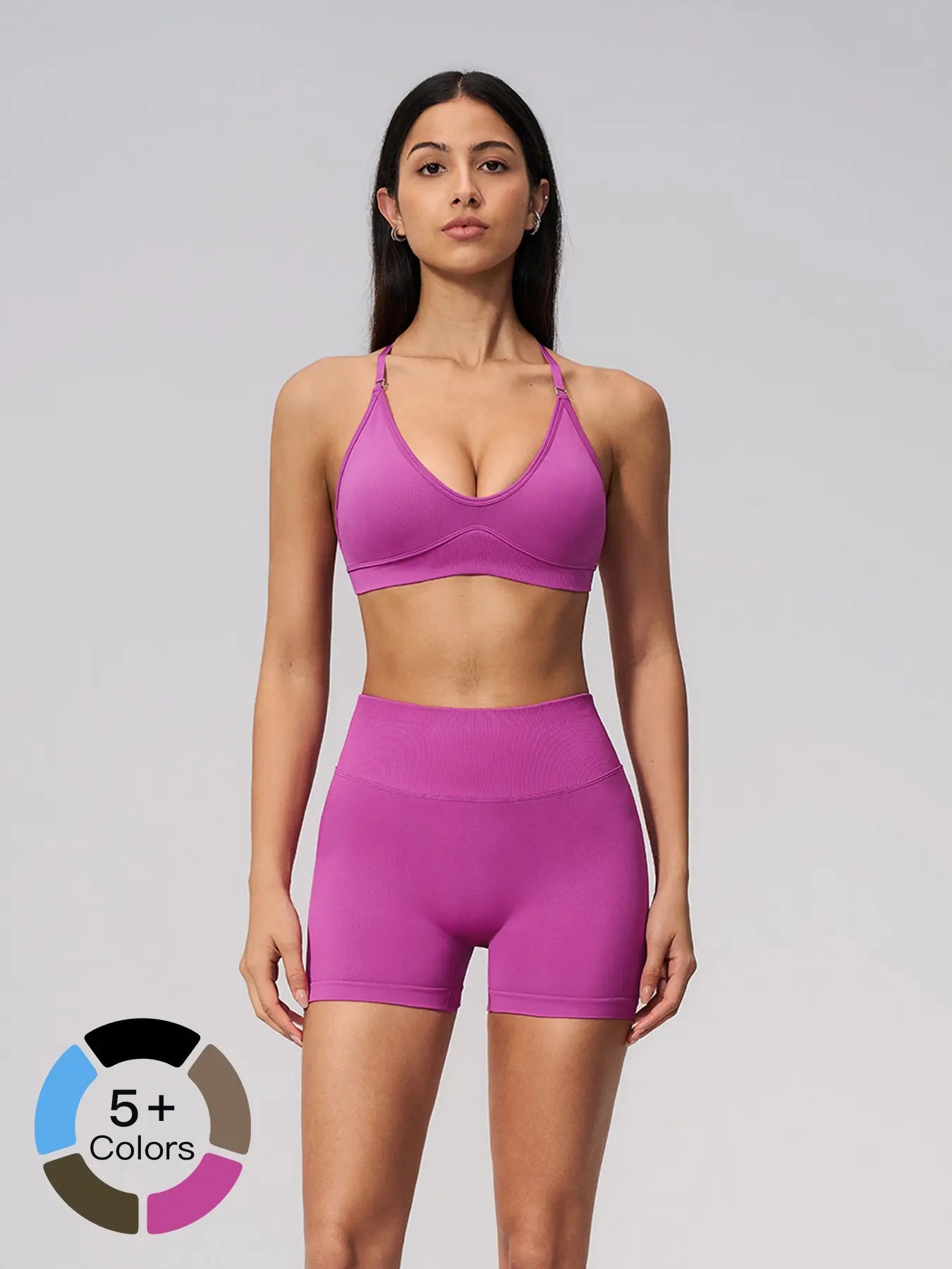 Seamless Yoga Set, Cross Back Design - image 5