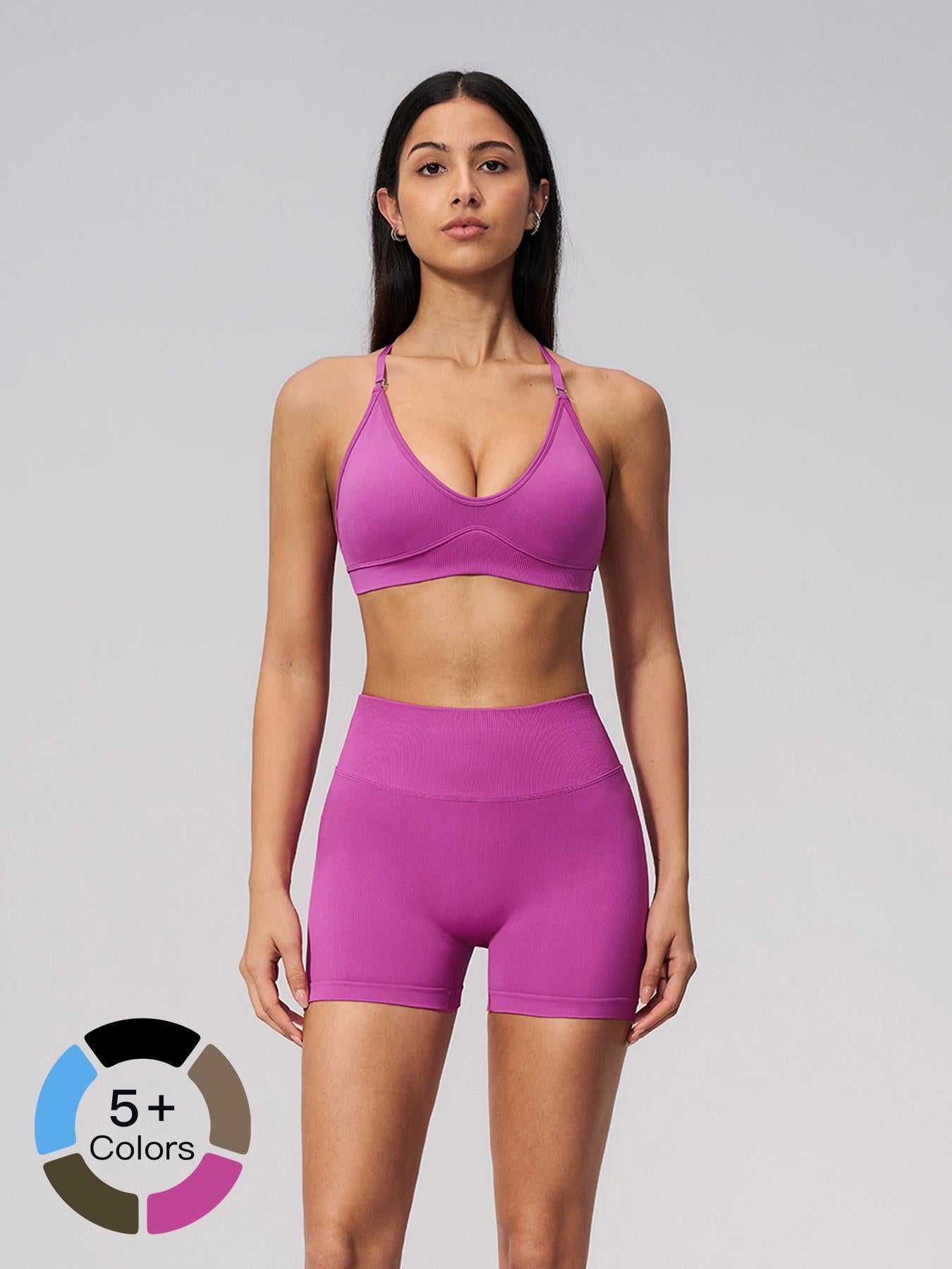 Seamless Yoga Set, Cross Back Design - image 21
