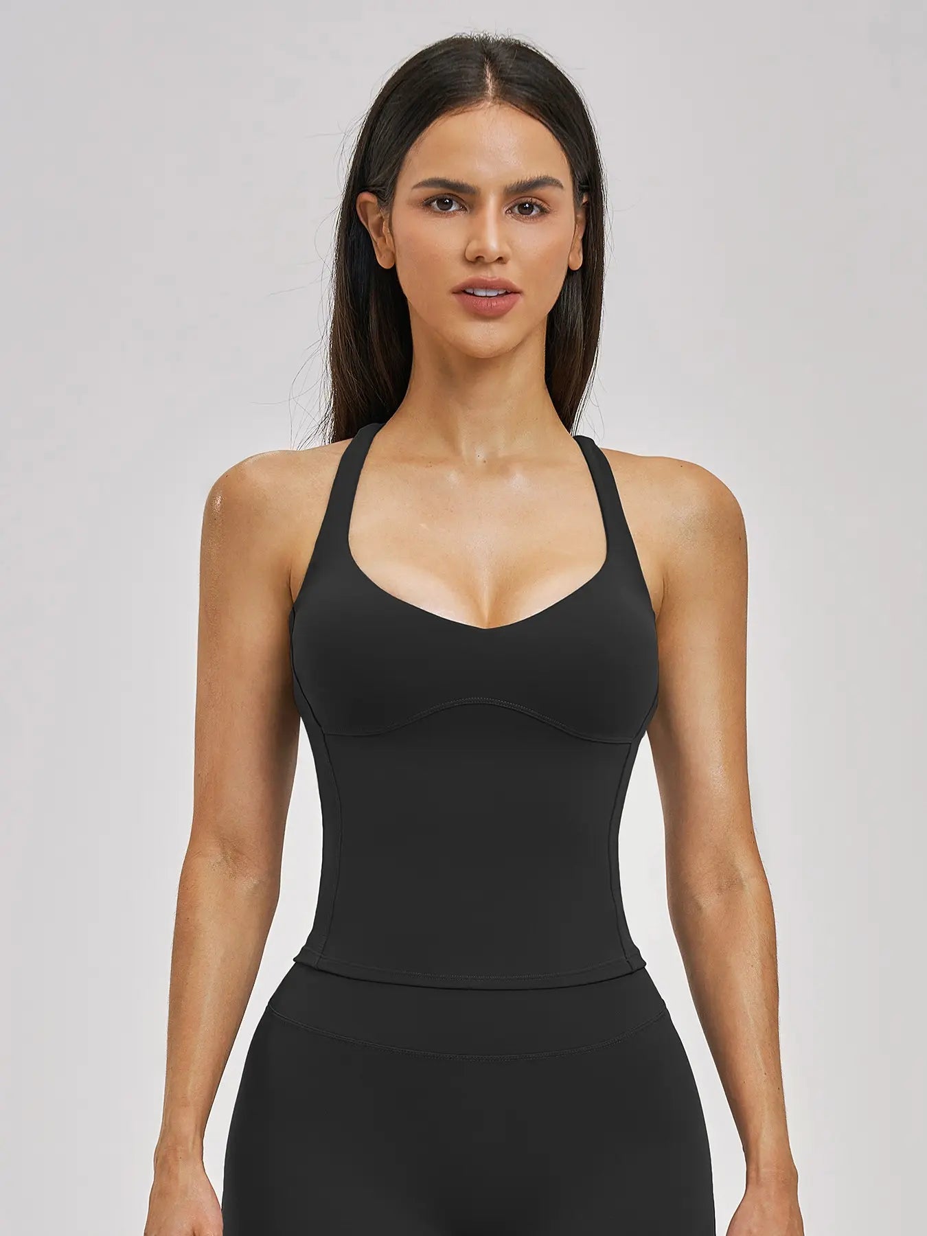 Crossback Yoga Tank Top for Women, Casual Fitness Vest - image 8