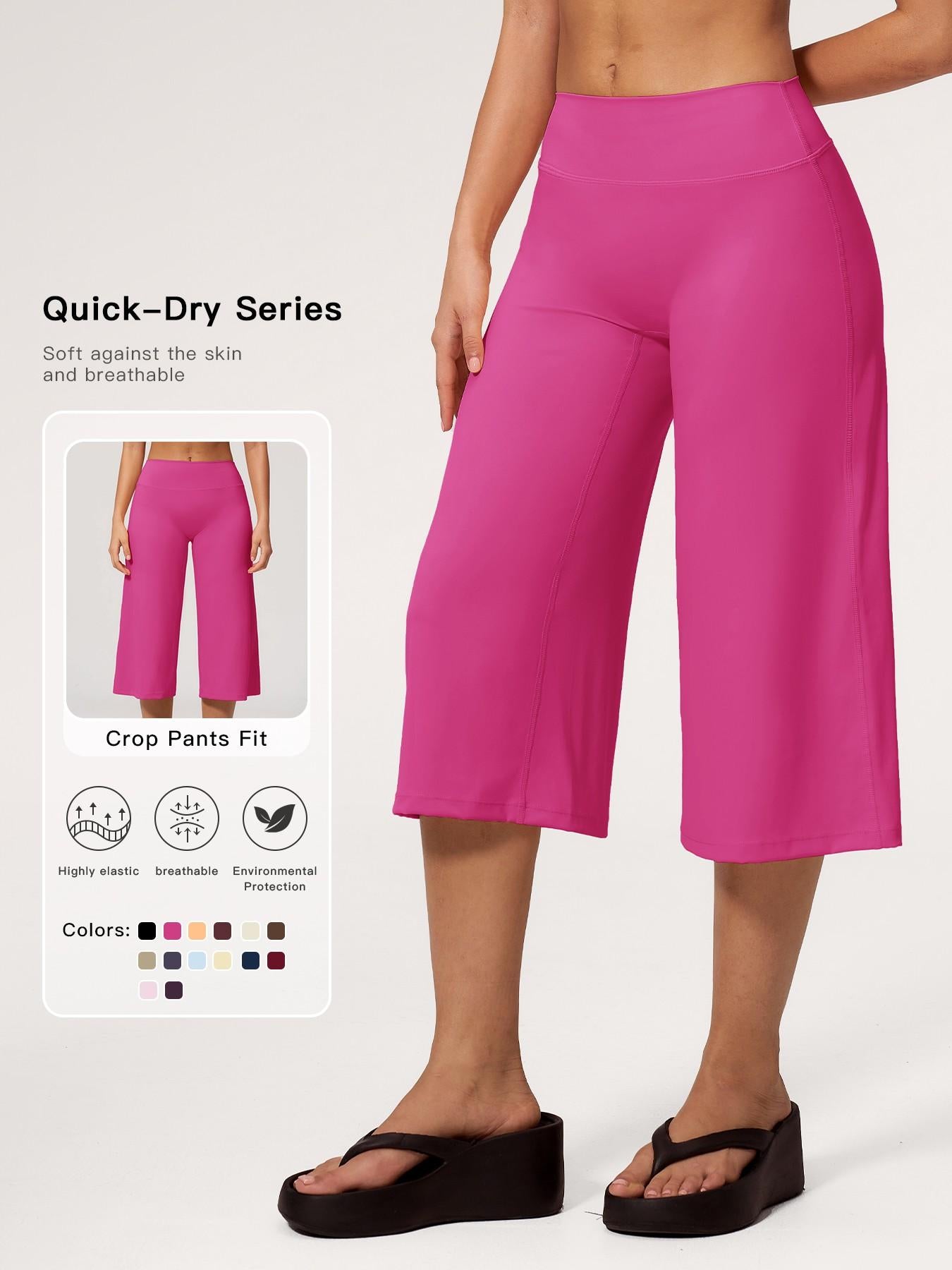 Women's High-Waisted Quick-Dry Loose-Fit Yoga Pants, Breathable Comfortable Athletic Bottoms - image 11