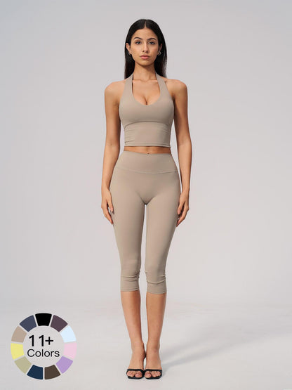 Women's Yoga Set with Quick-Dry High-Waist Butt-Lifting Waist Trainer, Breathable Fitness Outfit - image 23