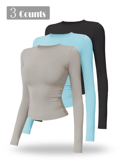 New Fleece Long Sleeve Yoga Top, High Strength Fitness Wear - image 23