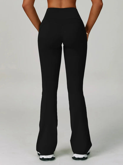 Cloudy Sensation Sport Long Pants, High Waist Butt Lifting Wide Leg Outerwear Bell Bottoms - image 5