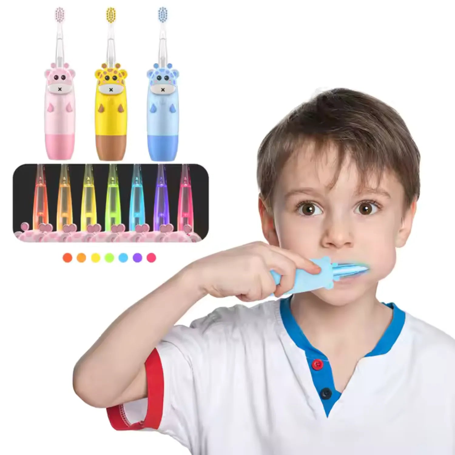 Giraffe LED Kids Electric Toothbrush