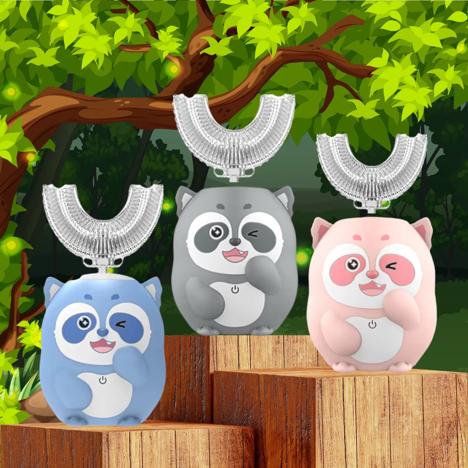 Raccoon U-shape Kids Electric Toothbrush